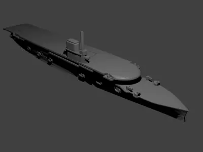 British Courageous Class Aircraft Carrier 3D print model
