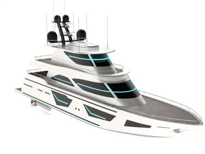 Motor Yacht 3D model buy