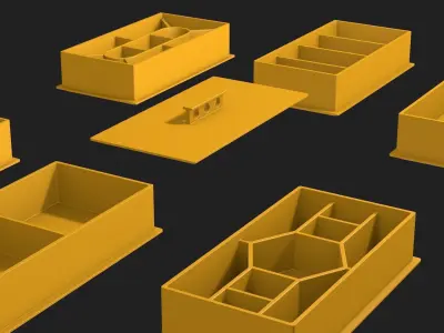 Prefabricated box for 3D printing 2 Free 3D print model