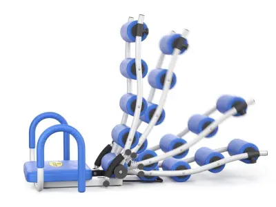 Gym Trainer AB Rocket - Rigged 3D model