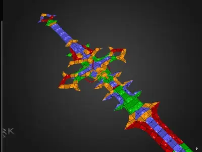 Venthyr Greatsword Low-poly 3D model