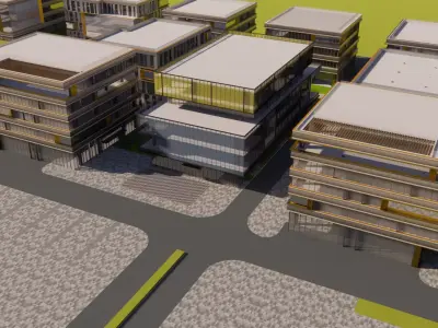   Garden City- The office building  Free 3D model