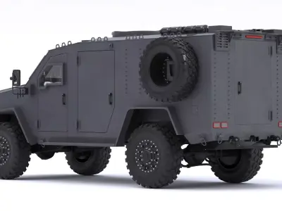 Lenco BearCat G4 Tactical Armored Vehicle SWAT Truck 3D model