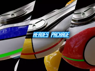 Sonic Riders Zero Gravity Heroes Package 3D model