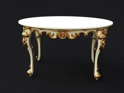 oval table 3D model