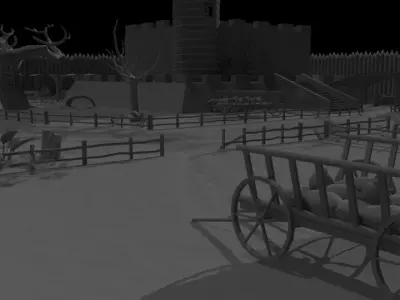 Medieval town  3D model