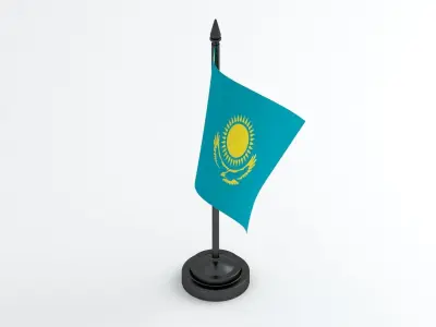 Table Flag Kazakhsta 3D model
