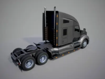 American Truck 8 and upgrades - Mobile Asset Low-poly 3D model Low-poly 3D model