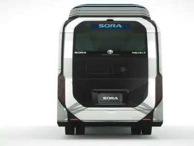 Toyota Sora Bus 2020 Low-poly 3D model