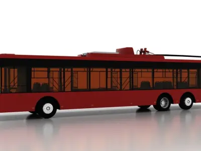 Trolleybus Bogdan T80110 3D model