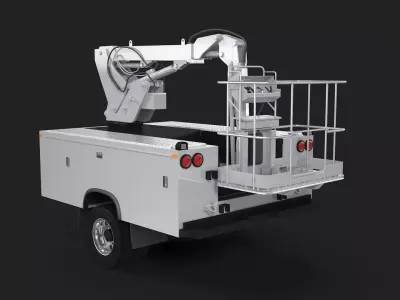 Crane Truck Body Shell 3D model