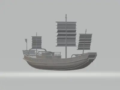 Chinese Ancient Ship 3D model