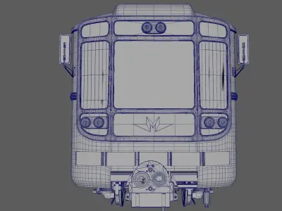 Metro train 3D model buy