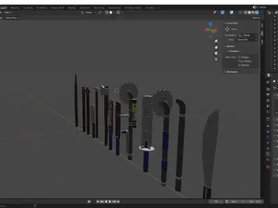 Apocalyptic Weapons 3D model