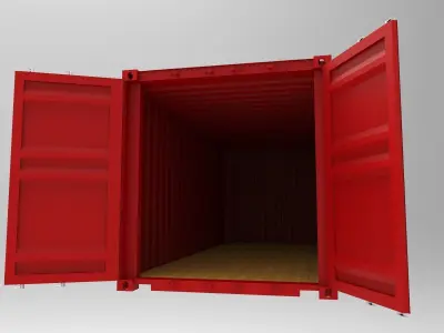 20 feet container 3D model