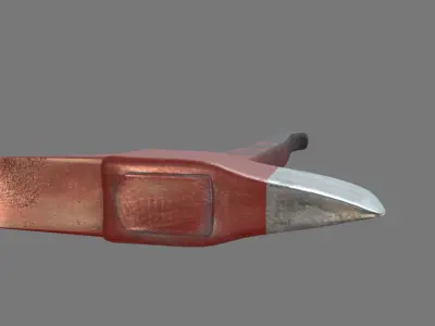 Axe model gun with handle 3D model