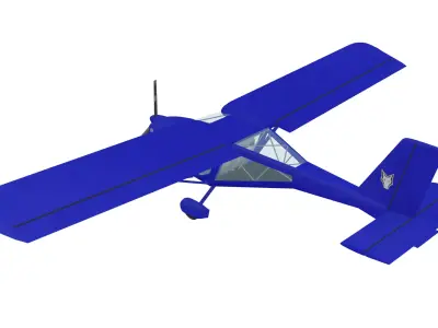 Aeroprakt A-22 Foxbat Low-poly 3D model