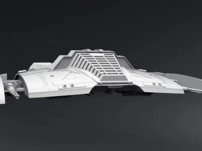 Cylon Raider Blood and Chrome Scale 3D print model