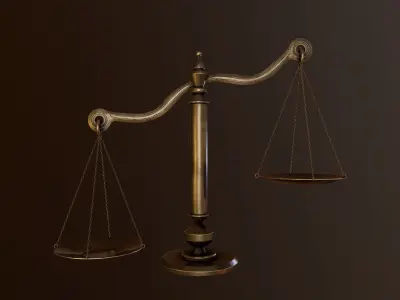 Scales Low-poly 3D model