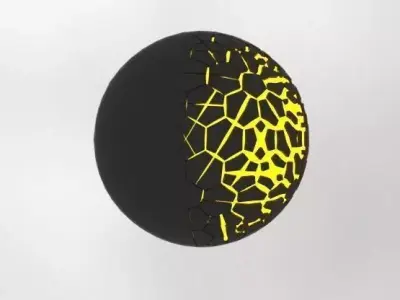Force Field Low-poly 3D model