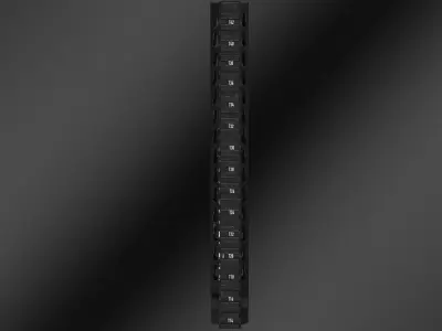 BCM KMR Alpha 13 KeyMod Free Float Handguard Free low-poly 3D model