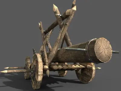  Battering Ram-poly 3D model Low-poly 3D model