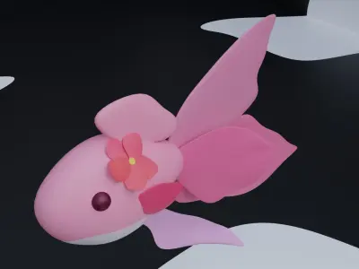 Cutie Fish - Cartoon Low-poly 3D model