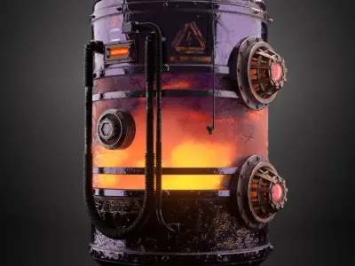 Sci-Fi Container Prop model - Futuristic - Cyberpunk   3D model