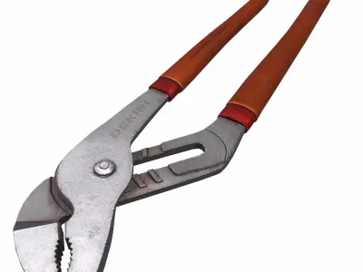 Water Pump Plier Low Poly Low-poly 3D model