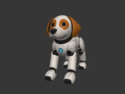 Cute Robotic Dog 3D model