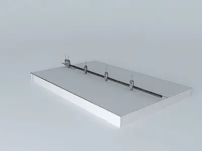 ARGO Architects ISEM Intercontinental surfaced maglev track line Free 3D model