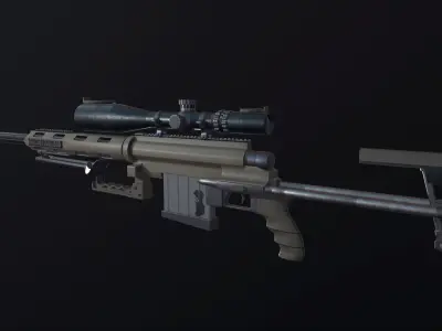 CheyTac M200 Intervention Low-poly 3D model