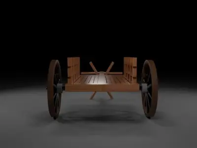 bullock cart    3D model