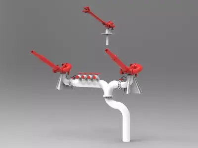 Extinguishing monitor for rescue cruisers Hermann Marwede 3D print model