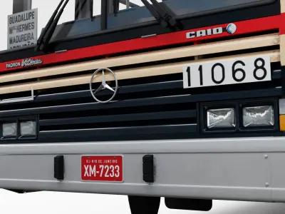1991 Caio Padron Vitoria Auto Diesel MB OF-1315 3D model