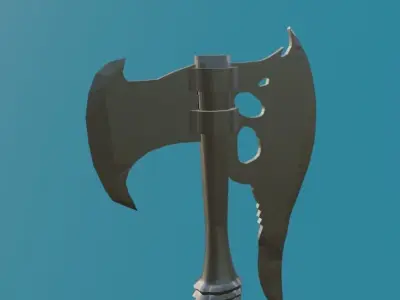 Battle axe Free 3D model get