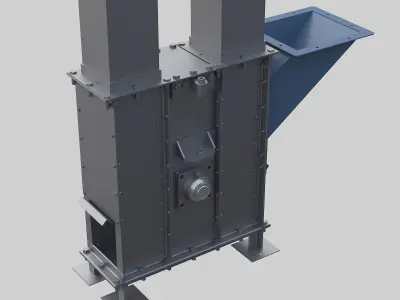 Bucket elevator lift 3D model