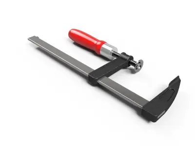 Wood vise 3D model