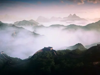  Great Wall 3D camera animation scene 
