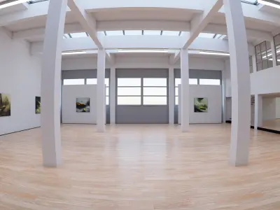 Art Museum Gallery Interior 29 Low-poly 3D model