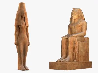  Egyptian Sculptures Collection 