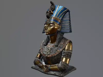 Pharaoh statue 3D model