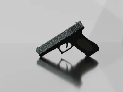 Glock 18 Low-poly 3D model
