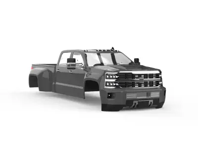 2018 Chevy Silverado 3500 3D print model