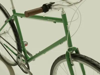 Brilliant Cooper Bicycle with Carbon Belt Drive  3D model