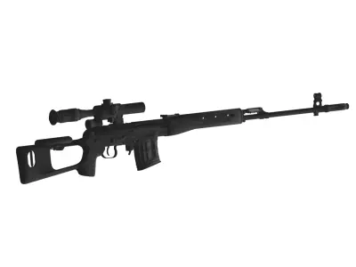 svd Snayperskaya Vintovka Dragunova 3D model