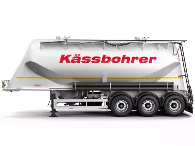 Cement Trailer KASSBOHRER 3D model