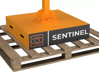 Surveillance System Pole with CCTV and Solar 3D model by Bird-fix