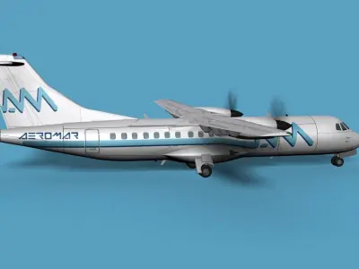 ATR  ATR-42-500 Aero Mar 3D model