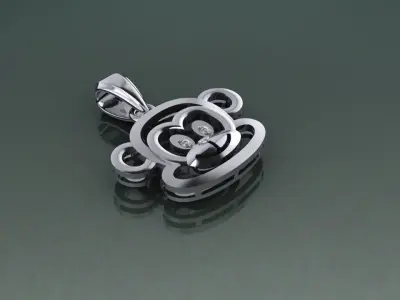 Monkeys pendant  3D print model